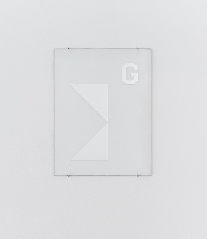 'Alphabet' A4. Mirrorized glass